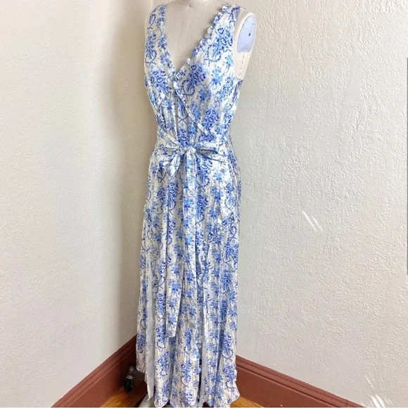 Loveshackfancy kendall satin printed midi dress - Picture 2 of 8